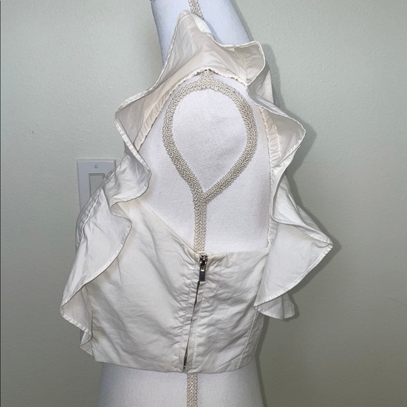 Wilfred Sandrine Crop Blouse White Size 8 - Like New - Picture 4 of 5
